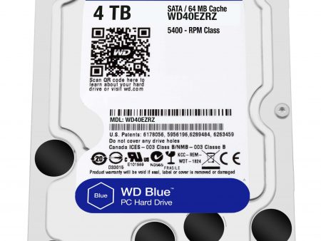 WESTEN DIGITAL 8To WD Blue™ HDD 3.5'' 5640rpm SATA 6Gbs Cache 128Mo  (WD80EAZZ) avec Quadrimedia