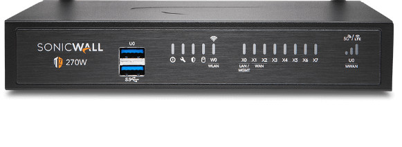 SonicWall TZ270 8-Port Firewall Appliance, 1-Year Total Secure