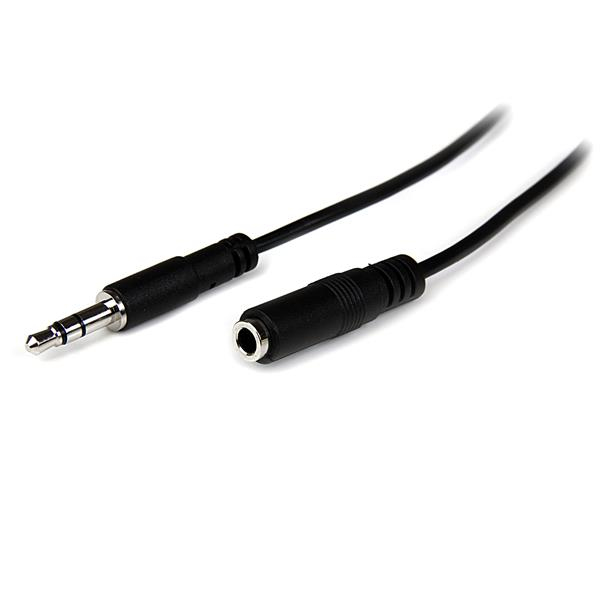 StarTech.com Slim Stereo Splitter Cable 3.5mm Male to 2x 3.5mm