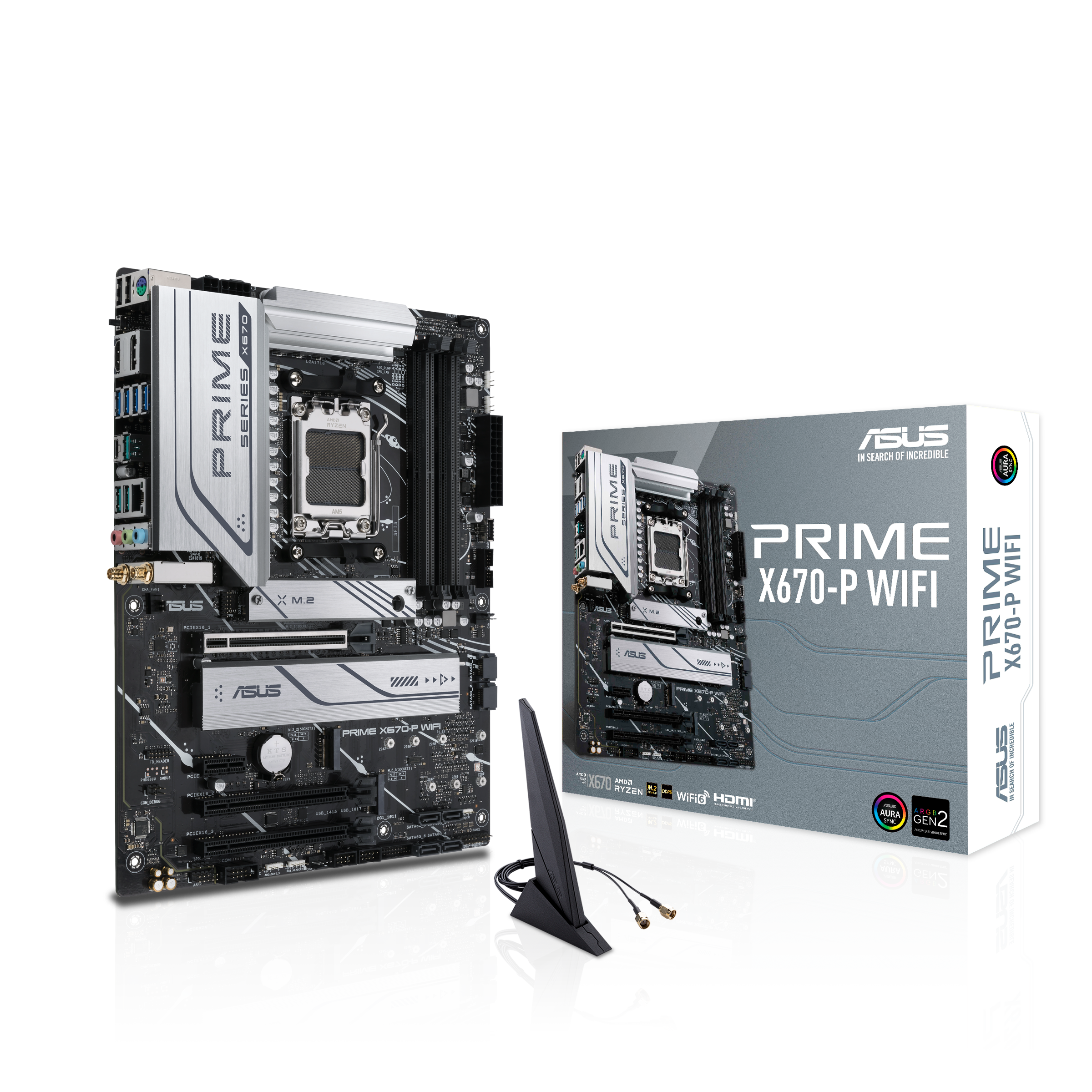 ASUS PRIME X670-P WIFI AMD X670 Socket AM5 ATX Motherboard - A